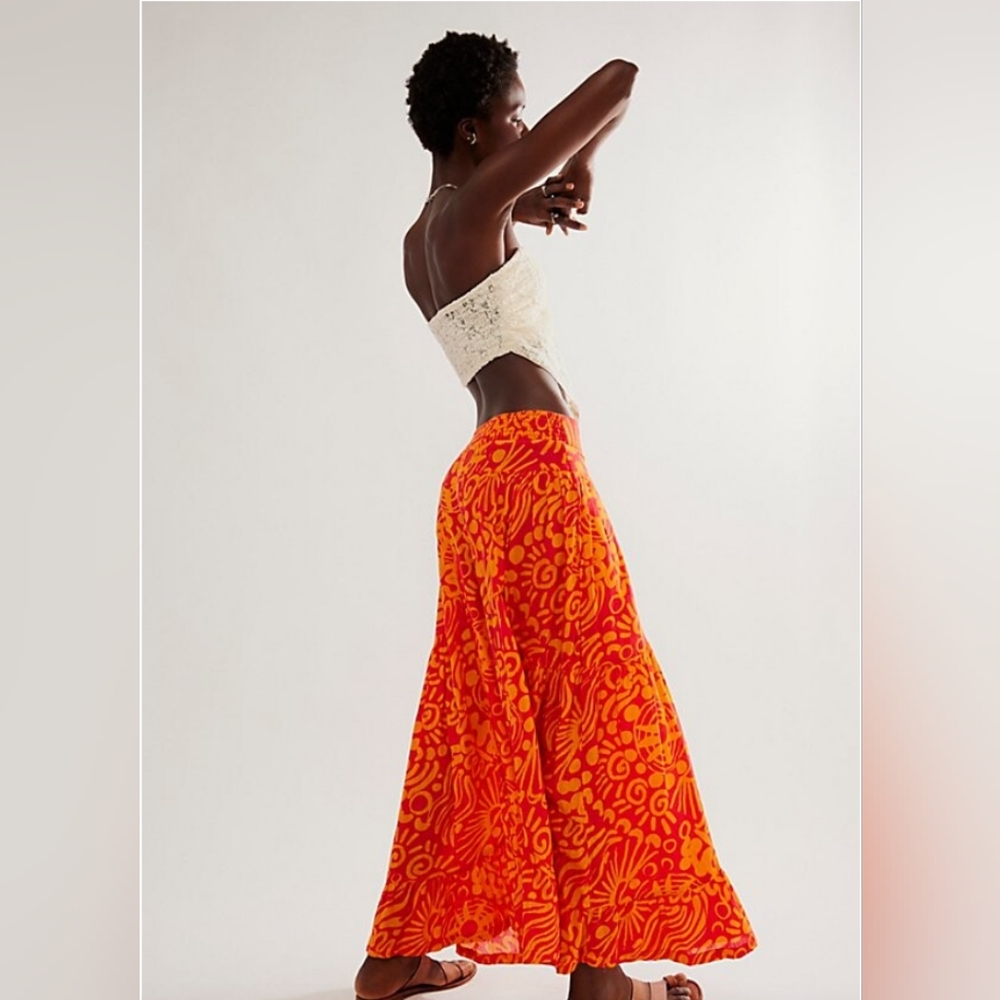 FREE PEOPLE Dawn On Me Wide Leg Summer Pants